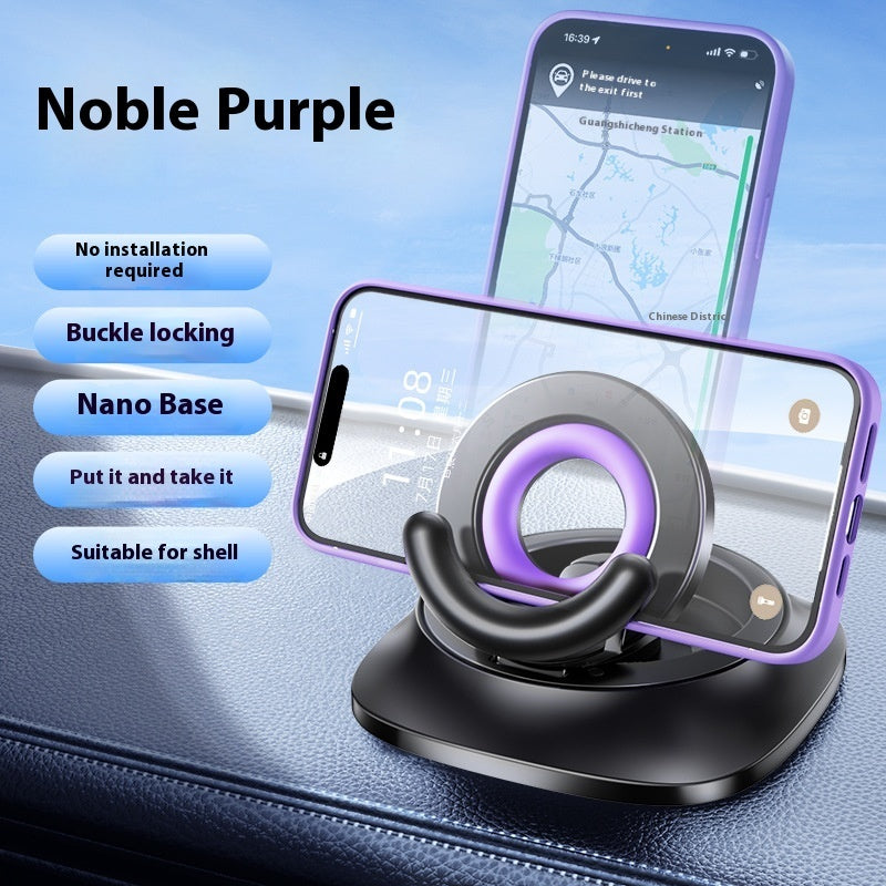 Magnetic Car Phone Holder — Foldable Suction Mount Bracket